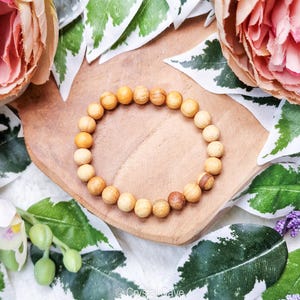 Palo Santo Aromatic Wood Bracelet / Round Beads 8mm High Grade Quality Genuine Natural Beaded Jewelry Men Women Crystal Bead Holy Wood