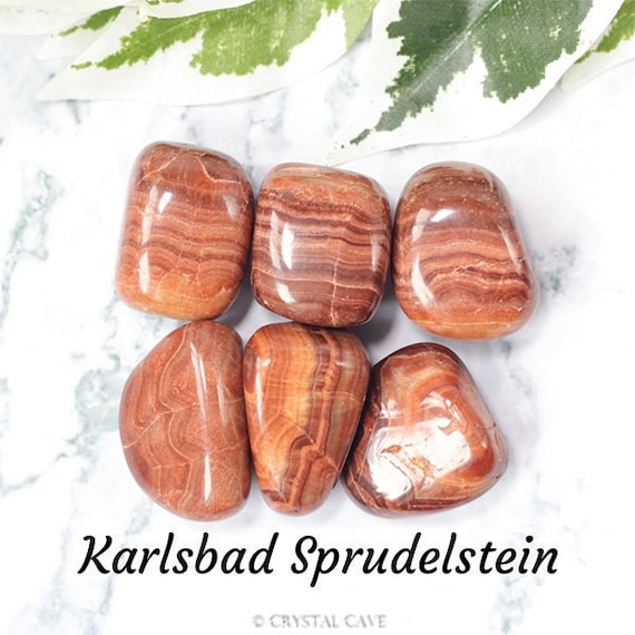 Karlsbad Sprudelstein Edelsteen Trommelsteen Knuffelsteen / Balans Loslaten Concentratie / Steen Gepolijst Kristal Kopen Crystal Tsjechie