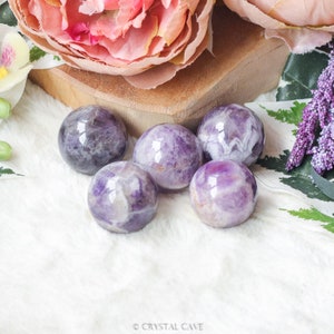 Amethyst-Quarz-Kugel – 30 mm, 3 cm Kugel, Kuschelstein, Edelstein, Steinschnitzerei, Geschenk, Gravur, Massagekugel, Kugeln, Entspannung, Energie, Amethyst