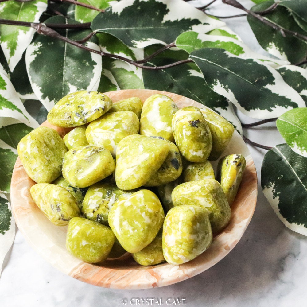 Lizardite Crystal Tumbled Stone Polished Gemstone / Manifestation