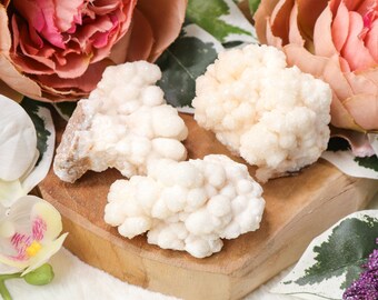 Raw White Aragonite Crystal / Rough Natural Stone Crystal Decoration Interior Sculpture Chunk Nugget Gemstone Geode Druzy Cluster Altar Rock