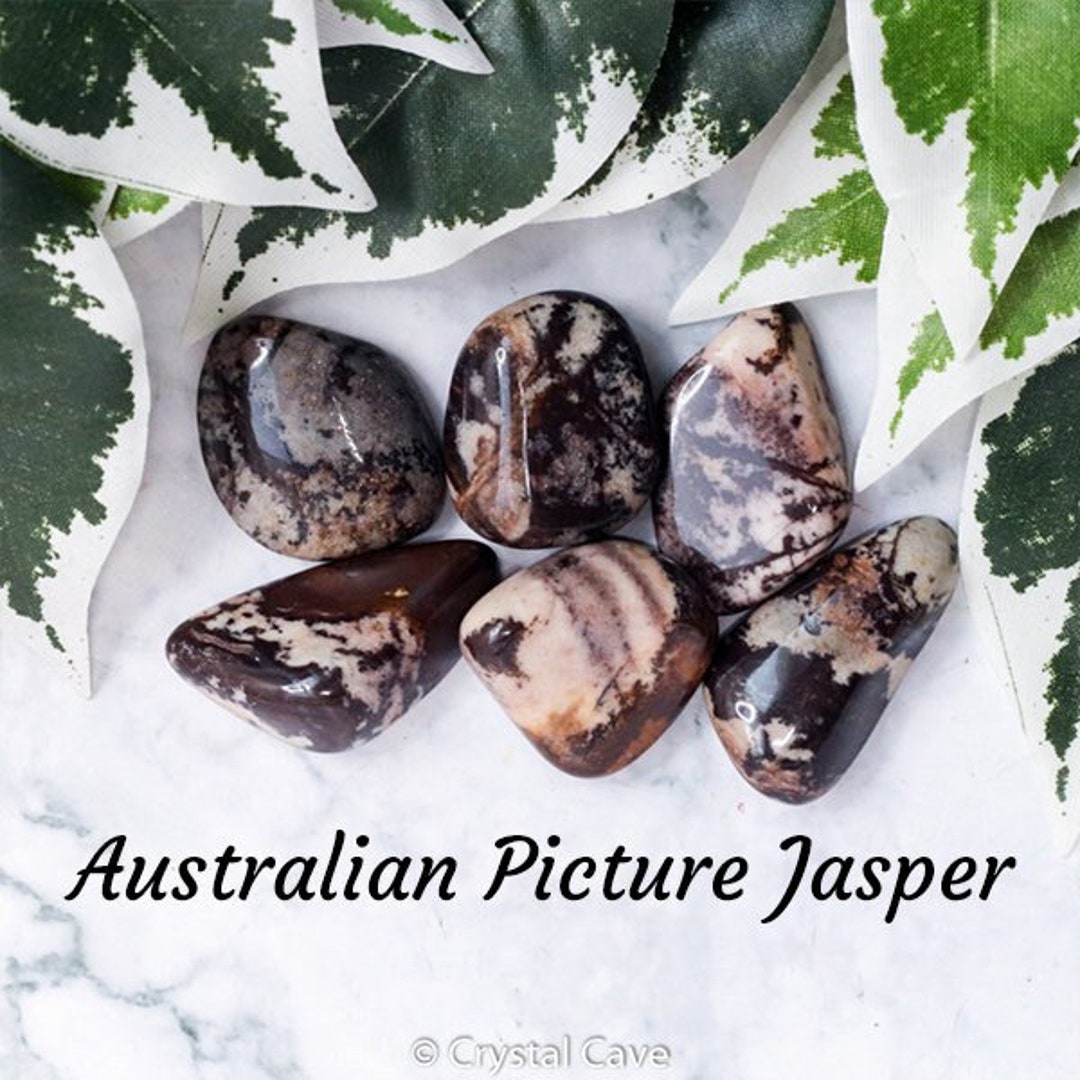 Australian Picture Jasper Crystal Tumbled Stone Polished Gemstone