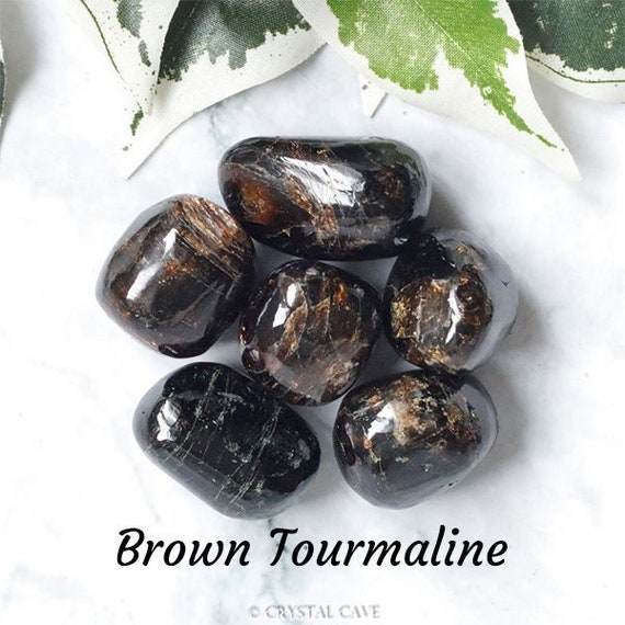 Black and clearance brown gemstone