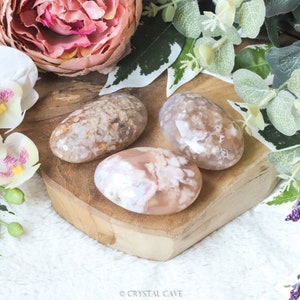 Bloem Flower Agaat Jumbo Handsteen Palmsteen / XL Knuffelsteen Grote Steen Gepolijst Edelsteen Kristal Massage Decoratie Werking Betekenis