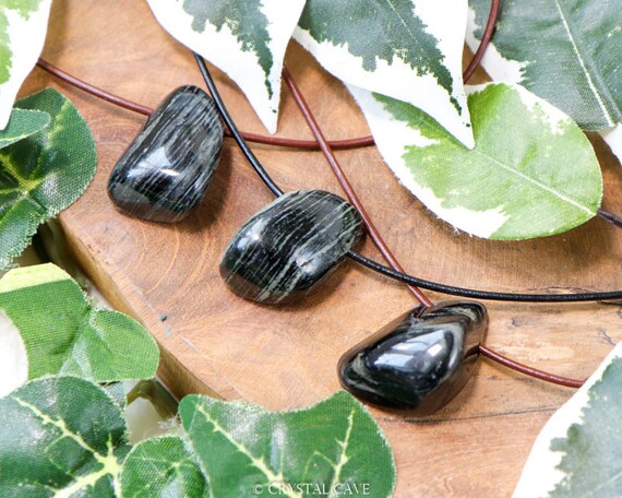 Pendentif Goutte En Jaspe Zèbre - Pierre Naturelle Percée - Neuf Avec étiquettes