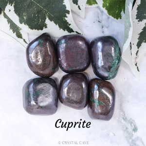 Cuprite Crystal - Tumbled Stone - Polished Stone - Gemstone / Grounding • Manifestation • Surrender / Smooth Pebble Round Pebble Copper Ore