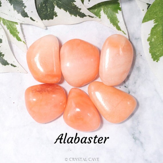 Alabaster Crystal Tumbled Stone Polished Gemstone Etsy