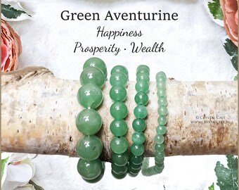 Green Aventurine Bracelet 4/6/8/10/12mm Round Beads Grade Quality Genuine Natural Gemstone Stone Beaded Jewelry Men Women Crystal Bead Rock