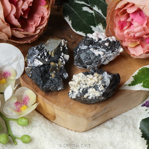 Ruwe Galeniet Sfaleriet Kwarts Pyriet Calciet Brok / Ruw Ruig Natuurlijk Steen Edelsteen Decoratie Interieur Sculptuur Cluster Geode Druzy