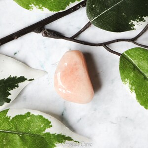 Morganite Crystal Tumbled Stone Polished Gemstone / Trauma Healing Love ...