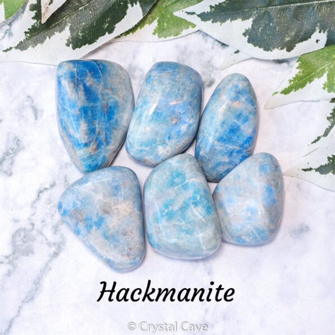 Hackmanite Crystal Tumbled Stone Polished Gemstone / Focus Spirituality ...