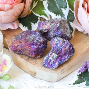 Raw Peacock Ore Bornite Chunk / Rough Natural Stone Lump Crystal Decoration Interior Sculpture Mini Cluster Nugget Gemstone Geode Druzy
