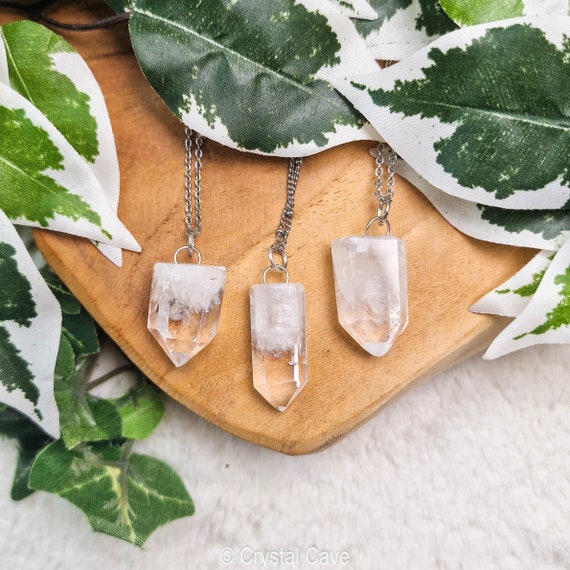 Raw Azeztulite Pendant Necklace Silver Plated Eye Ring Raw Stone Crystal Jewelry Gemstone Gift Her Him Rock Women Men Chain Light Evolution Etsy