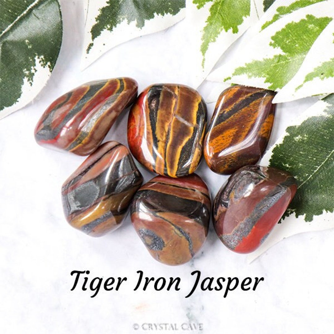 no。020   tourmaline × jasper Black Tourmaline And Red Jasper Tumbled Stone | New Moon