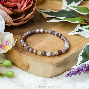 Botswana Agate Bracelet / Round Beads 6mm High Grade Quality Genuine Natural Gemstone Stone Beaded Jewelry Men Women Crystal Bead Gem Rock