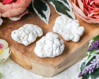 Raw Magnesite Crystal / Rough Natural Stone Lump / Crystal Decoration Interior Sculpture / Mini Chunk Nugget Gemstone Geode Druzy Cluster