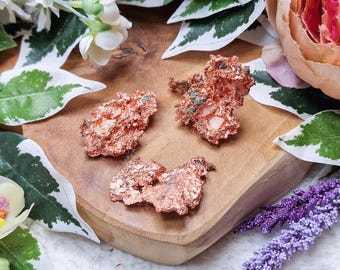Raw Copper Crystal / Rough Natural Stone Lump / Crystal Decoration Interior Sculpture Chunk Nugget Gemstone Geode Druzy Cluster Michigan USA
