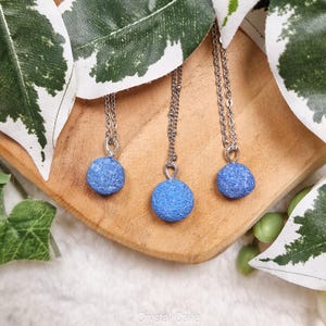 Azurite Silver Pendant - Sterling Silver 925 Necklace Ring Stone Crystal Jewelry Genuine Natural Gemstone - Gift Her Him Women Men Chain