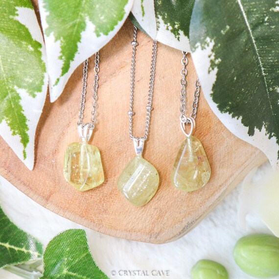 Yellow apatite best sale necklace