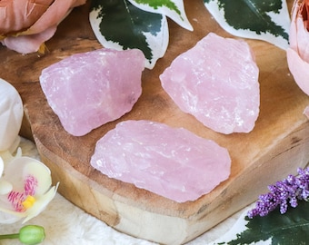 Raw Rose Quartz Crystal / Rough Natural Stone Lump / Crystal Decoration Interior Sculpture / Mini Chunk Nugget Gemstone Geode Druzy Cluster