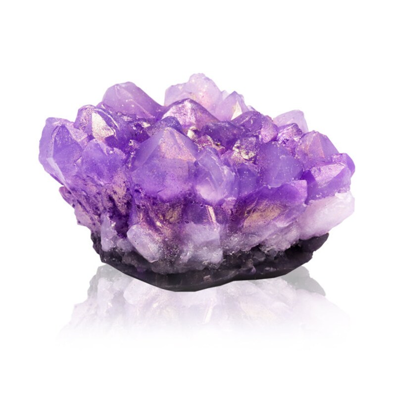 amethyst crystal soap