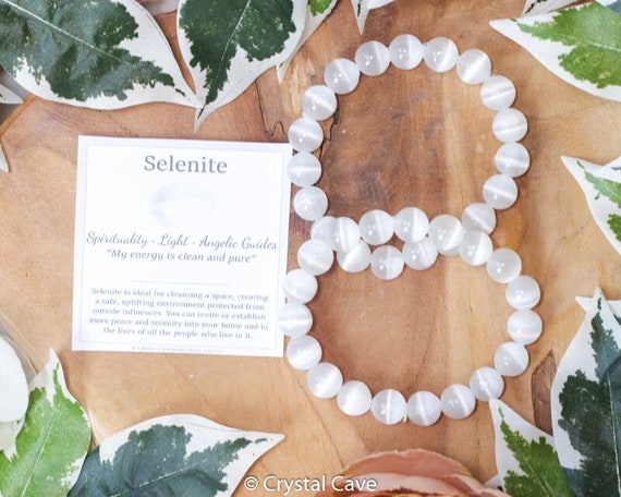 Selenite - Buy Natural Selenite Gemstone Beads In India