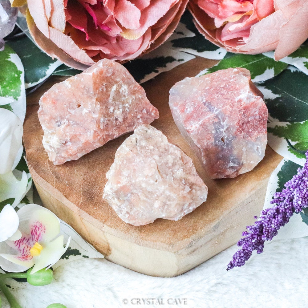 Natural pink Chalcedony 17 to 20mm Free Shape Nugget Tumbled