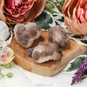 Raw Truffle Chalcedony Crystal / Rough Natural Stone Lump Decoration Interior Sculpture Mini Chunk Nugget Gemstone Geode Rock Cluster Nodule