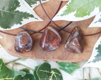 Pietersite Necklace Pendant / Drilled Tumbled Stone Polished Crystal Jewelry Rock Bead Healing Gemstone Amplifying Meditation Creativity
