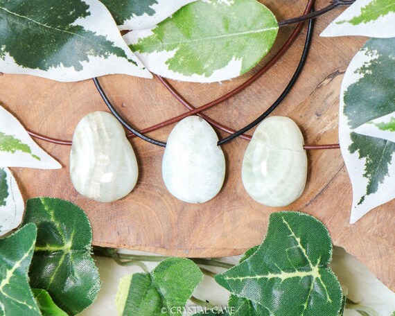 Hemimorphite Leaf Pendants Hemimorphite Leaf Pendants