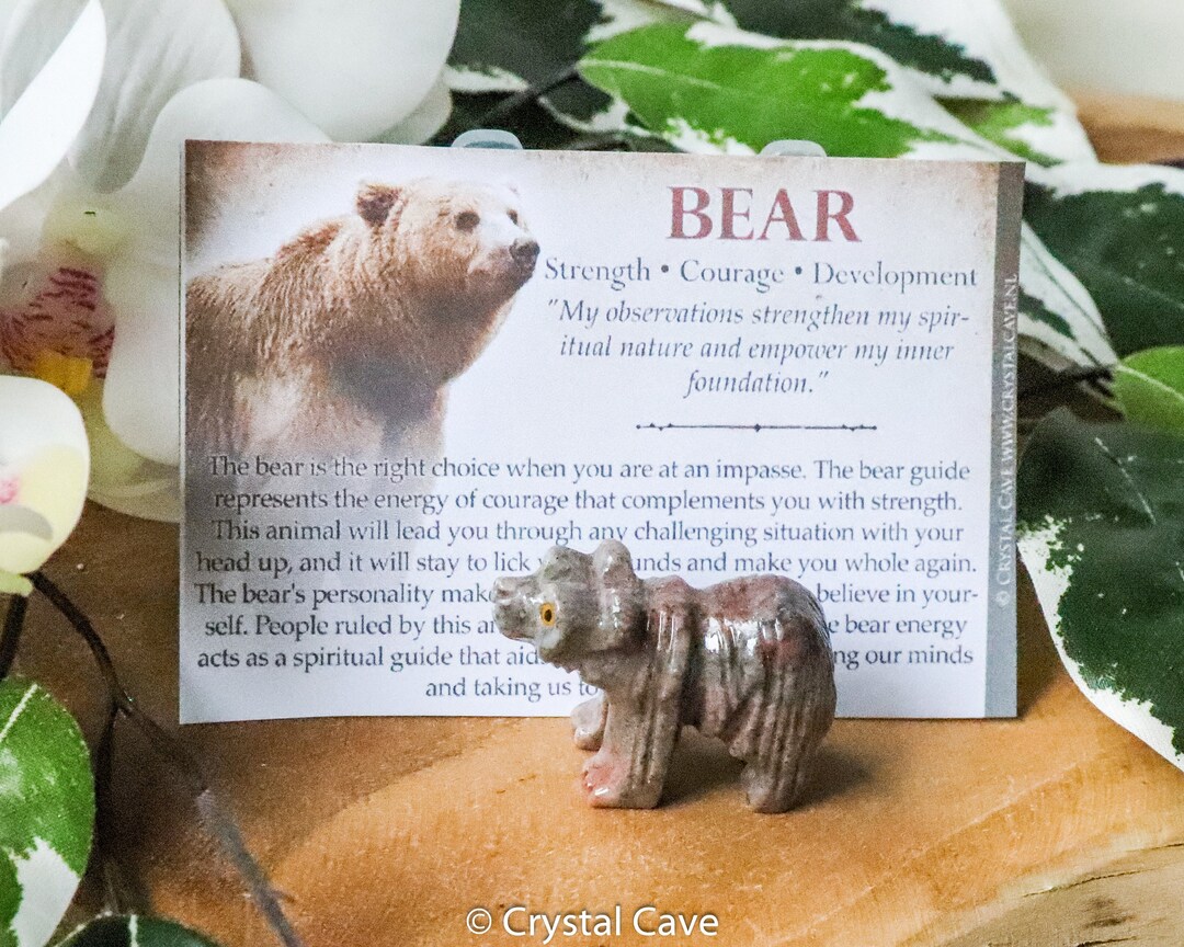 Soapstone Bear - Spirit Animal Totem Power Gemstone Crystal Stone ...