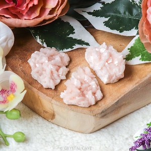Raw Pink Dolomite Crystal / Rough Natural Stone Lump Decoration Interior Sculpture Nugget Gemstone Geode Druzy Cluster Rock Sugar Mineral