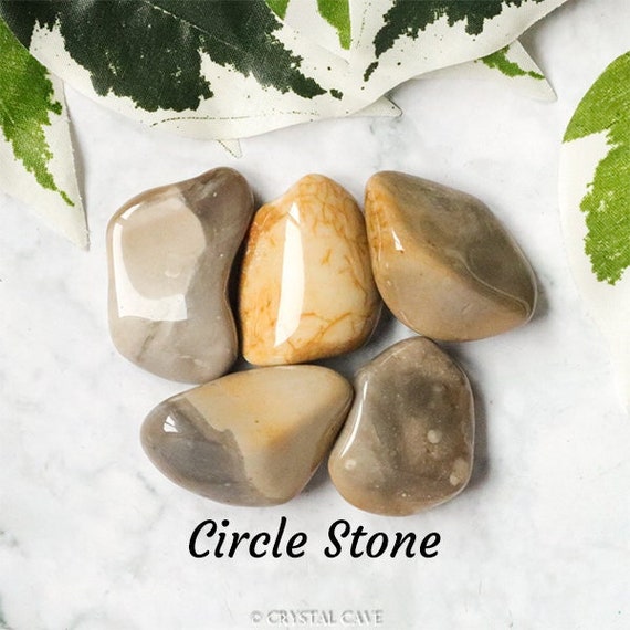 Circle Stone Crystal Tumbled Stone Polished Gemstone High Vibration Evolution Universe Crop Circle Alien Smooth Pebble Tumble England Etsy Australia