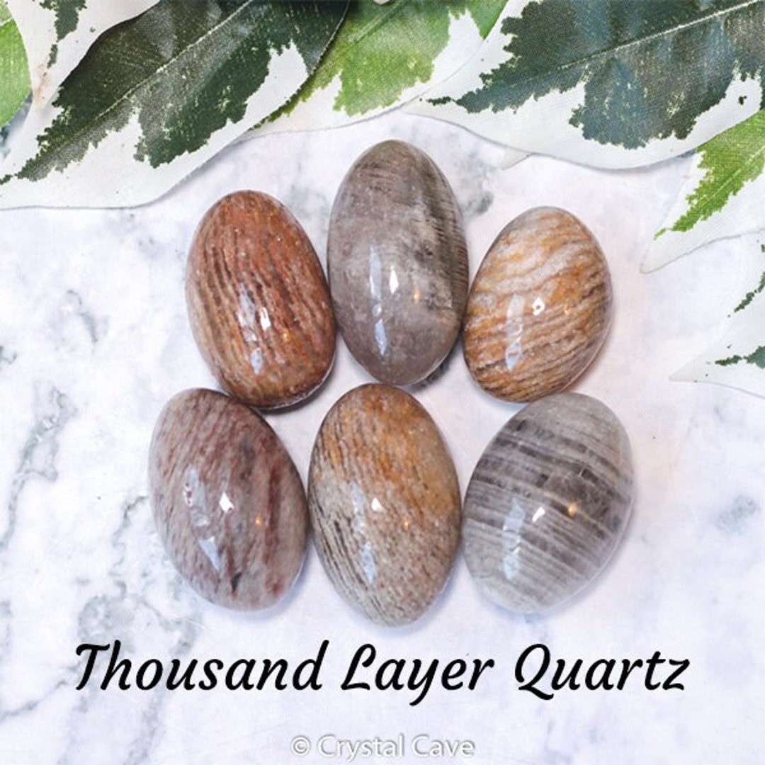 Thousand Layer Quartz Crystal Tumbled Stone Polished Gemstone / Dreams