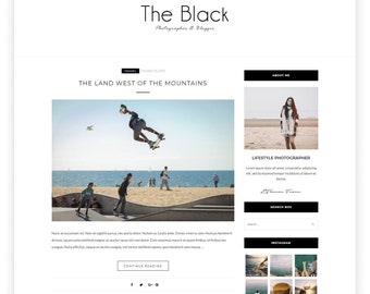 ZBlack Lite - A Free Responsive WordPress blog theme.