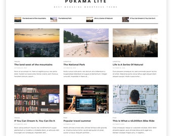 Pokama Lite - A Free Simple Magazine WordPress theme.