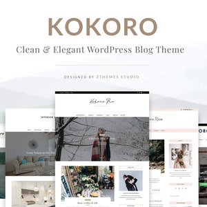 Kokoro - Un bellissimo tema WordPress per blog e negozi. Viaggi - Lifestyle - Fotografia - Tema WordPress femminile - Template WordPress per la moda