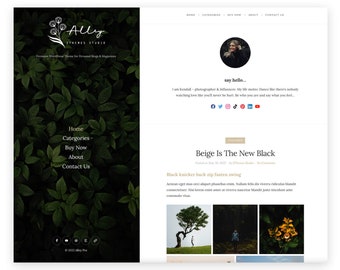 Alley Blog - WordPress Theme for Lifestyle Bloggers - Blog, Lifestyle, Fashion, Travel, blog theme feminine, blog template wordpress