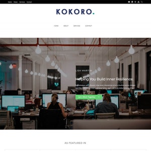 Kokoro A Beautiful Blog & Shop WordPress theme. Travel Lifestyle Photography Feminine Wordpress Theme Fashion WordPress Template image 4