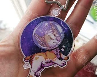 Portachiavi Space Corgi