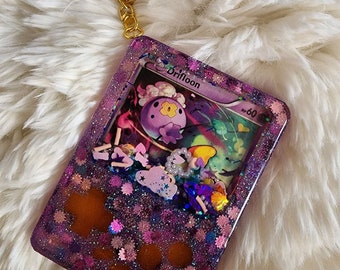 Portachiavi Pokemon Resin Shaker Charm Card Drifloon