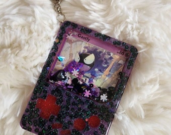 Portachiavi Pokemon Resin Shaker Charm Card Ghastly