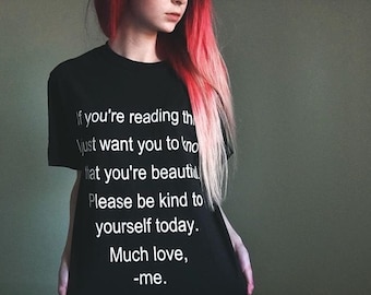 Self Harm Prevention/ Self Love Awareness T-Shirt :)