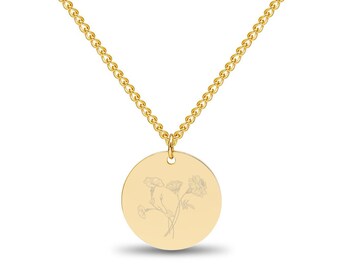 Geboortebloem boeket ketting