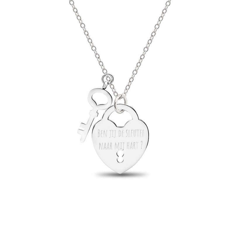 Personalised Padlock Necklace Engraved Love Lock Necklace Etsy