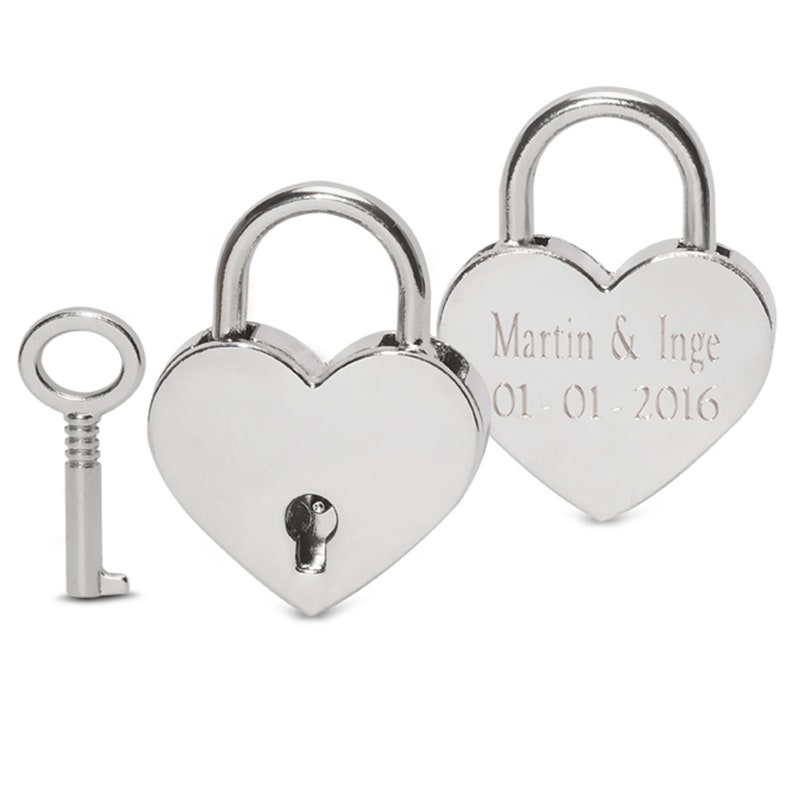 Personalised Engraved Love Heart Padlock Love Locks Etsy
