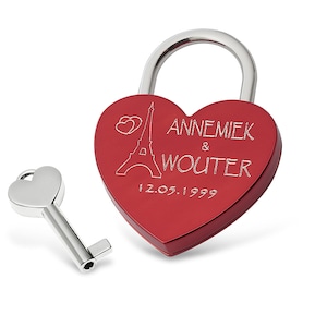 Engraved lock Paris // Love padlock Paris // Custom Lock Paris // Heart Love Padlock Paris // Personalized Padlock // gift //