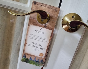 Please Disturb Not, Do Not Disturb, Door Hanger, Door Sign, PDF Download, Print At Home