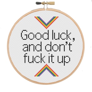 Drag Race cross-stitch pattern