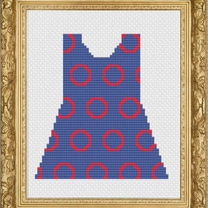 O vestido--Padrão de ponto cruz digital Phish